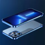 Plastový kryt ELECTROPLATING MATTE na iPhone 13 Pro Max - Modrá