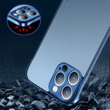 Plastový kryt ELECTROPLATING MATTE na iPhone 13 Pro Max - Modrá