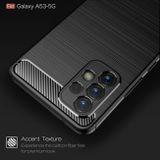 Gumený kryt CARBON na Samsung Galaxy A53 5G - Čierna