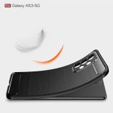 Gumený kryt CARBON na Samsung Galaxy A53 5G - Čierna