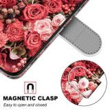 Peňaženkové kožené puzdro DRAWING na Samsung Galaxy A13 - Pink Rose Garden