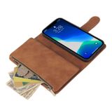 Multifunkčné peňaženkové puzdro na iPhone 13 Pro - Hnedá