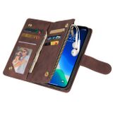 Multifunkčné peňaženkové puzdro na iPhone 13 Pro - Coffee