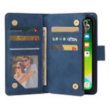 Multifunkčné peňaženkové puzdro na iPhone 13 Pro - Modrá