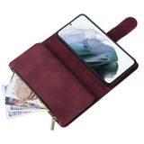 Multifunkčné peňaženkové puzdro na Samsung Galaxy S22 5G - Wine Red