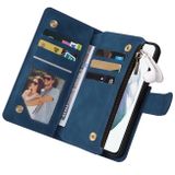 Multifunkčné peňaženkové puzdro na Samsung Galaxy S22 5G - Modrá