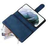 Multifunkčné peňaženkové puzdro na Samsung Galaxy S22 5G - Modrá