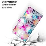 Peňaženkové kožené puzdro DRAWING na Samsung Galaxy S22 5G - Gradient Colorful Flower