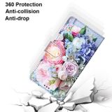 Peňaženkové kožené puzdro DRAWING na Samsung Galaxy S22 Plus 5G - Light Pink Bouquet