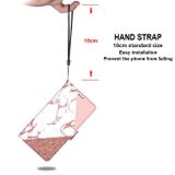 Peňaženkové kožené puzdro DRAWING na Samsung Galaxy S22 Plus 5G - Stitching Pink Stone Pattern