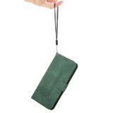 Peňaženkové kožené puzdro Cubic na Motorola Edge 20 Lite - Tmavo Zelená