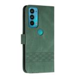 Peňaženkové kožené puzdro Cubic na Motorola Edge 20 Pro - Zelená