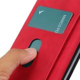 Peňaženkové kožené puzdro KHAZNEH na Samsung Galaxy A13 - Červená