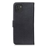 Peňaženkové kožené puzdro KHAZNEH na Samsung Galaxy A03 – Čierna