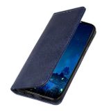 Peňaženkové kožené puzdro HORSE TEXTURE na Samsung Galaxy A03 – Modrá
