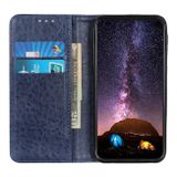 Peňaženkové kožené puzdro HORSE TEXTURE na Samsung Galaxy A03 – Modrá