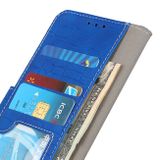 Peňaženkové kožené puzdro CROCODILE na Samsung Galaxy A03 – Modrá