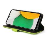 Peňaženkové kožené puzdro COLOR FLIP na Samsung Galaxy A03 – Zelená
