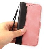 Peňaženkové kožené puzdro COLOR FLIP na Samsung Galaxy A03 – Ružová
