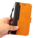 Peňaženkové kožené puzdro COLOR na Samsung Galaxy A53 5G - Oranžová