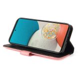 Peňaženkové kožené puzdro COLOR na Samsung Galaxy A53 5G - Ružová