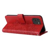 Peňaženkové kožené puzdro 7-PETAL na Samsung Galaxy A03 – Červená