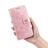 Peňaženkové kožené puzdro 7-PETAL na Samsung Galaxy A03 – Ružovozlatá
