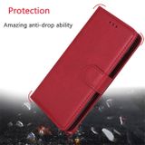 Peňaženkové puzdro na Samsung Galaxy A20e - Solid Color Horizontal -červená