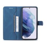 Peňaženkové kožené puzdro AZNS na Samsung Galaxy S22 Plus 5G - Modrá