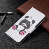 Peňaženkové kožené puzdro DRAWING na Xiaomi Redmi Note 11 Pro - Panda