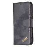 Peňaženkové kožené puzdro CROCODILE na Samsung Galaxy A53 5G - Čierna