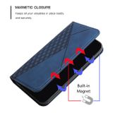 Peňaženkové kožené puzdro Skin Feel Magnetic na Motorola Moto E20 / E30 / E40 - Modrá