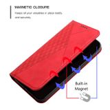 Peňaženkové kožené puzdro Skin Feel na Motorola Edge 20 - Červená