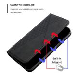 Peňaženkové kožené puzdro Skin Feel na Motorola Edge 20 - Čierna