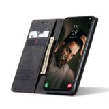 Peňaženkové kožené puzdro CaseMe na Samsung Galaxy A04s – Čierna