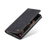 Peňaženkové kožené puzdro CaseMe na Samsung Galaxy A04s – Čierna