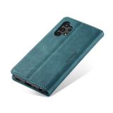 Peňaženkové kožené puzdro CaseMe na Samsung Galaxy A04s – Modrá