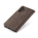 Peňaženkové kožené puzdro CaseMe na Samsung Galaxy A04s – Kávová