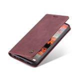 Peňaženkové kožené puzdro CaseMe na Samsung Galaxy A33 5G - Wine Red