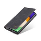 Peňaženkové kožené puzdro CaseMe na Samsung Galaxy A53 5G - Čierna