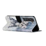 Peňaženkové 3D puzdro PATTERN na Samsung Galaxy S22 5G - Cat