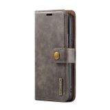 Peňaženkové kožené puzdro DG.MING na Samsung Galaxy S22 5G - Šedá