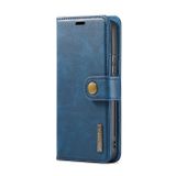 Peňaženkové kožené puzdro DG.MING na Samsung Galaxy S22 5G - Modrá