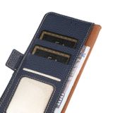 Peňaženkové kožené puzdro KHAZNEH na Huawei Nova 8i - Modrá