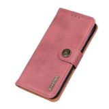 Peňaženkové kožené puzdro KHAZNEH Cowhide na Moto G31/G41 - Ružová