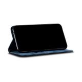 Peňaženkové kožené puzdro Denim na Samsung Galaxy A73 5G - Modrá