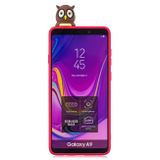 Gumený 3D kryt na Samsung Galaxy A9 (2018) - Red Owl