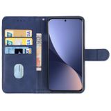 Peňaženkové kožené puzdro LEATHER na Xiaomi 12X – Modrá