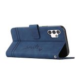 Peňaženkové kožené puzdro RETRO na Samsung Galaxy A13 - Modrá
