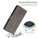 Peňaženkové kožené puzdro Cow Texture na Samsung Galaxy A13 - Šedá